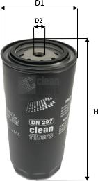 Clean Filters DN 297 - Filtro carburante www.autoricambit.com