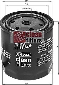 Clean Filters DN 244 - Filtro carburante www.autoricambit.com