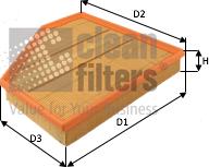 Clean Filters MA3492 - Filtro aria www.autoricambit.com