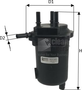 Clean Filters MGC1682 - Filtro carburante www.autoricambit.com