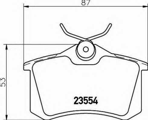 HELLA 530032832 - Kit pastiglie freno, Freno a disco www.autoricambit.com