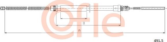 Cofle 92.491.5 - Cavo comando, Freno stazionamento www.autoricambit.com