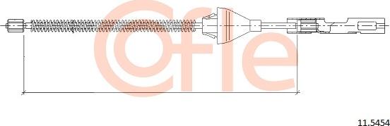 Cofle 92.11.5454 - Cavo comando, Freno stazionamento www.autoricambit.com