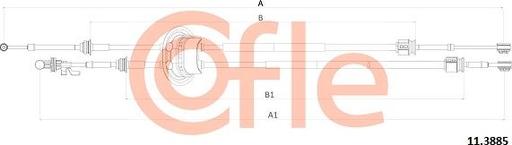 Cofle 92.11.3885 - Cavo comando, Cambio manuale www.autoricambit.com