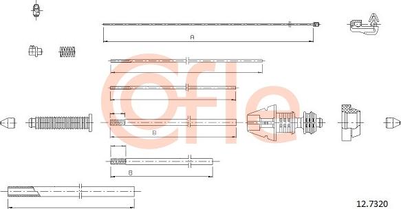 Cofle 92127320 - Cavo acceleratore www.autoricambit.com