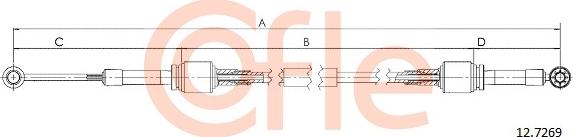 Cofle 92.12.7269 - Cavo comando, Cambio manuale www.autoricambit.com