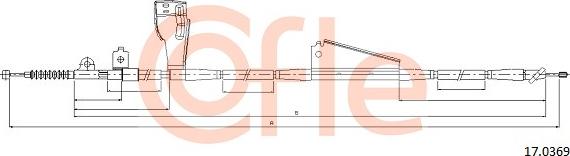 Cofle 92170369 - Cavo comando, Freno stazionamento www.autoricambit.com