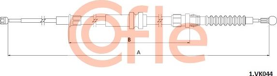 Cofle 92.1.VK044 - Cavo comando, Freno stazionamento www.autoricambit.com
