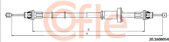 Cofle 9220160B054 - Cavo comando, Freno stazionamento www.autoricambit.com