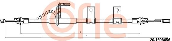 Cofle 9220160B056 - Cavo comando, Freno stazionamento www.autoricambit.com