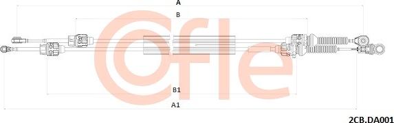 Cofle 92.2CB.DA001 - Cavo comando, Cambio manuale www.autoricambit.com