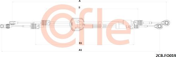 Cofle 92.2CB.FO019 - Cavo comando, Cambio manuale www.autoricambit.com