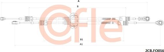 Cofle 92.2CB.FO016 - Cavo comando, Cambio manuale www.autoricambit.com