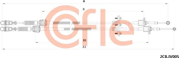 Cofle 92.2CB.IV005 - Cavo comando, Cambio manuale www.autoricambit.com