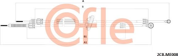 Cofle 92.2CB.ME008 - Cavo comando, Cambio manuale www.autoricambit.com