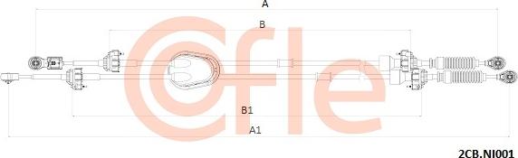 Cofle 92.2CB.NI001 - Cavo comando, Cambio manuale www.autoricambit.com