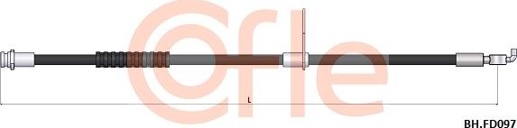 Cofle 92.BH.FD097 - Flessibile del freno www.autoricambit.com