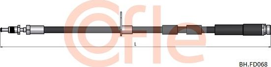 Cofle 92.BH.FD068 - Flessibile del freno www.autoricambit.com