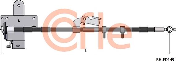 Cofle 92.BH.FD149 - Flessibile del freno www.autoricambit.com