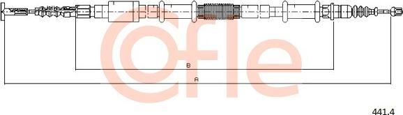 Cofle 441.4 - Cavo comando, Freno stazionamento www.autoricambit.com