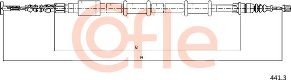 Cofle 441.3 - Cavo comando, Freno stazionamento www.autoricambit.com