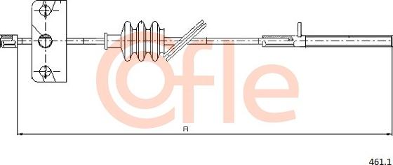 Cofle 461.1 - Cavo comando, Freno stazionamento www.autoricambit.com