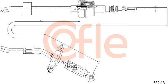 Cofle 632.13 - Cavo comando, Comando frizione www.autoricambit.com