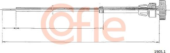 Cofle 1905.1 - Cavo comando motorino d'avviamento www.autoricambit.com