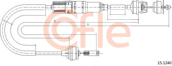 Cofle 15.1240 - Cavo comando, Comando frizione www.autoricambit.com