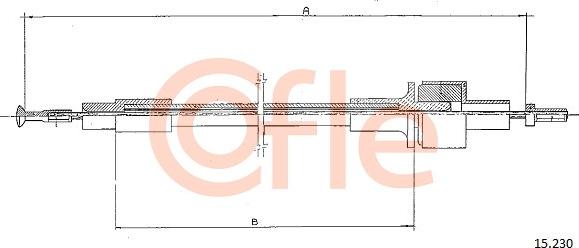 Cofle 15.230 - Cavo comando, Comando frizione www.autoricambit.com