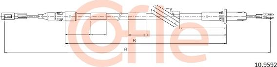 Cofle 10.9592 - Cavo comando, Freno stazionamento www.autoricambit.com