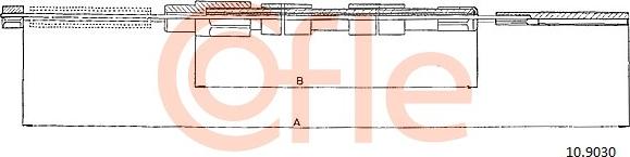 Cofle 10.9030 - Cavo comando, Freno stazionamento www.autoricambit.com