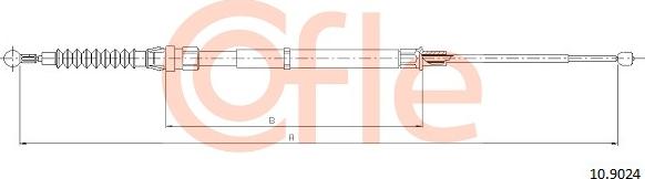 Cofle 92.10.9024 - Cavo comando, Freno stazionamento www.autoricambit.com