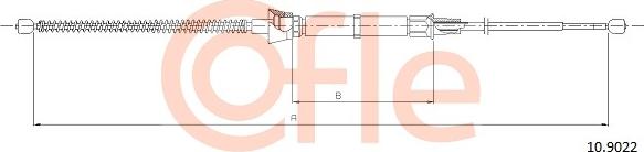 Cofle 10.9022 - Cavo comando, Freno stazionamento www.autoricambit.com