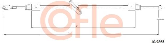 Cofle 10.9865 - Cavo comando, Freno stazionamento www.autoricambit.com