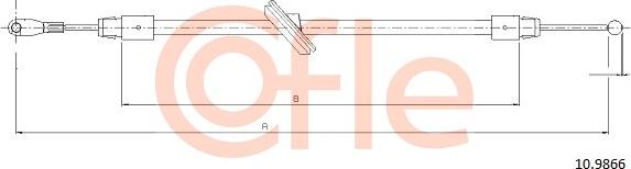 Cofle 10.9866 - Cavo comando, Freno stazionamento www.autoricambit.com