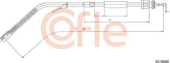 Cofle 10.9888 - Cavo comando, Freno stazionamento www.autoricambit.com