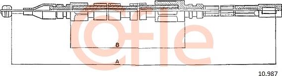 Cofle 10.987 - Cavo comando, Freno stazionamento www.autoricambit.com