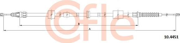 Cofle 10.4451 - Cavo comando, Freno stazionamento www.autoricambit.com