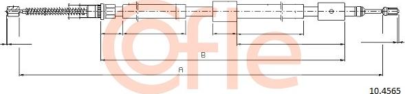 Cofle 10.4565 - Cavo comando, Freno stazionamento www.autoricambit.com