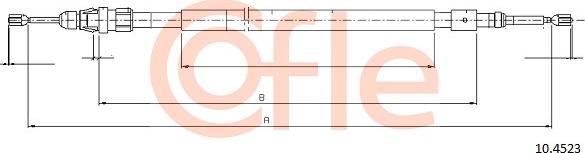 Cofle 10.4523 - Cavo comando, Freno stazionamento www.autoricambit.com