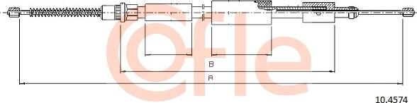 Cofle 10.4574 - Cavo comando, Freno stazionamento www.autoricambit.com