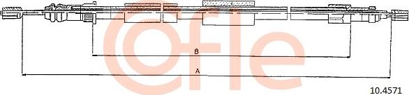 Cofle 10.4571 - Cavo comando, Freno stazionamento www.autoricambit.com