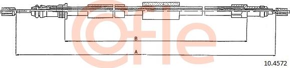 Cofle 10.4572 - Cavo comando, Freno stazionamento www.autoricambit.com