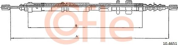 Cofle 10.4651 - Cavo comando, Freno stazionamento www.autoricambit.com