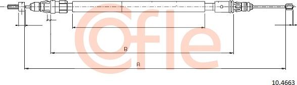Cofle 10.4663 - Cavo comando, Freno stazionamento www.autoricambit.com