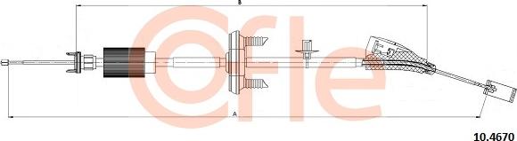 Cofle 10.4670 - Cavo comando, Freno stazionamento www.autoricambit.com