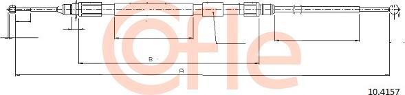 Cofle 10.4157 - Cavo comando, Freno stazionamento www.autoricambit.com