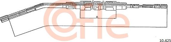 Cofle 10.425 - Cavo comando, Freno stazionamento www.autoricambit.com