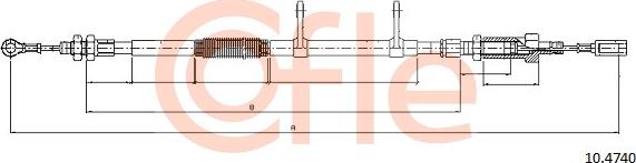 Cofle 10.4740 - Cavo comando, Freno stazionamento www.autoricambit.com